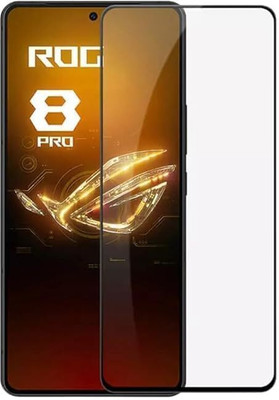 AACL Tempered Glass Guard for Advanced Hd+ Tempered Glass Screen Protector Designed For Asus ROG Phone 8 5G /Asus ROG Phone 8 Pro 5G -Edge To Edge Full Screen Coverage With Easy Installation Kit Black(Pack of 1)