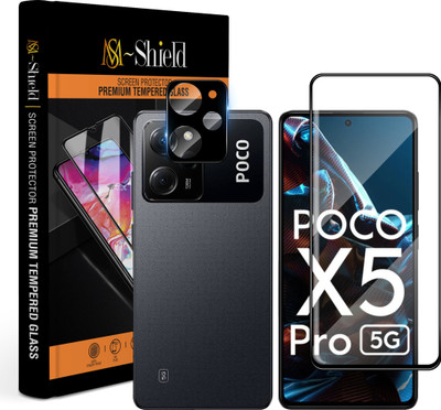 MS-Shield Tempered Glass Guard for POCO X5 Pro 5G, With Camera Lens Protector(Pack of 1)