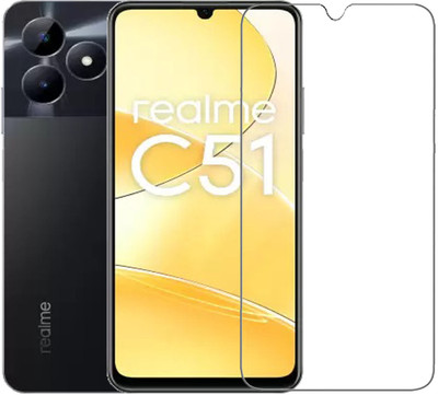 INFINITYWORLD Tempered Glass Guard for Realme C51(Pack of 1)