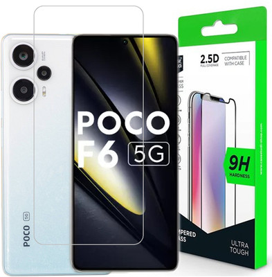 KMPERED Tempered Glass Guard for POCO F6 5G, POCO F6, Poco F6, Poco F6 5G(Pack of 1)