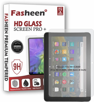 Fasheen Tempered Glass Guard for Amazon Fire HD 8 2020 , (Fire HD 8 2020, 10th Gen) (8 Inch)(Pack of 1)