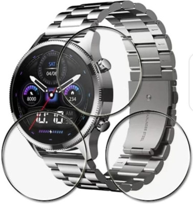 AHWAVEEDA Tempered Glass Guard for NOISEFIT HALO PLUS ELITE SMART WATCH TEMPERED GLASS (PACK OF 3)(Pack of 3)