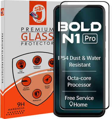 STP FEEL Tempered Glass Guard for Lava Bold N1 Pro 5G Premium Screen Protector Guard with Easy Installation Kit(Pack of 1)