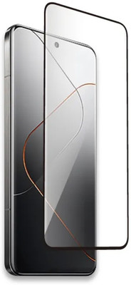 Blate Edge To Edge Tempered Glass for Lava O1, 9H Hardness, Screen Protector, Screen Guard, Glass, Guard, (Black)(Pack of 1)