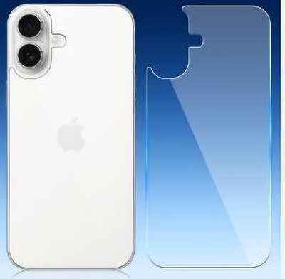 BadiyaBuy Back Tempered Glass for Apple iPhone 16 Plus(Pack of 1)