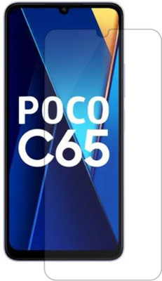 RCHJV Tempered Glass Guard for Poco c65(Pack of 1)