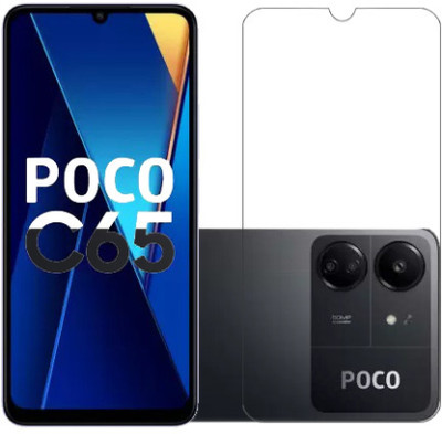 RCHJV Tempered Glass Guard for POCO c65(Pack of 1)