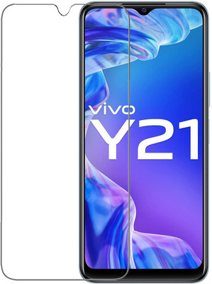 SNMART Tempered Glass Guard for Vivo Y21(Pack of 1)