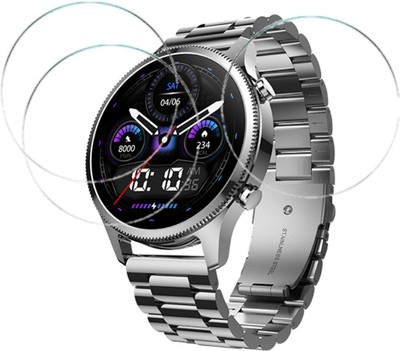MUTAALI Tempered Glass Guard for NoiseFit Halo Plus Smartwatch(Pack of 3)