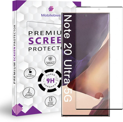 Mobilebies Tempered Glass Guard for Samsung Galaxy Note 20 Ultra Advanced Black Border Screen Protector(Pack of 1)