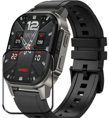 tombik Tempered Glass Guard for 65edc-Rogbid Model C Smartwatch(Pack of 1)