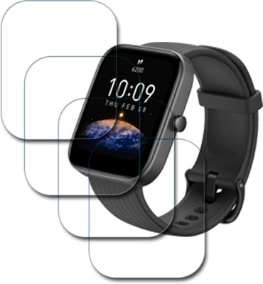 MUTAALI Tempered Glass Guard for Amazfit Bip 3(Pack of 4)