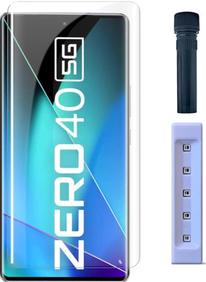 VZZR Tempered Glass Guard for Infinix Zero 40, Infinix Zero 40 5G - Advanced Borderless UV Tempered Glass(Pack of 1)