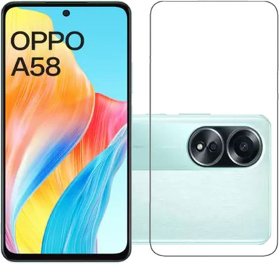 DMJHP Tempered Glass Guard for Oppo A58(Pack of 1)