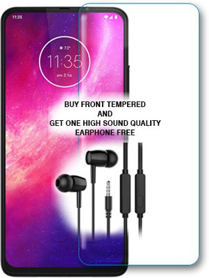 SOMTONE Tempered Glass Guard for Motorola One Hyper FRONT TEMPERED GLASS BUY AND GET ONE HIGH SOUND QUALITY EARPHONE FREE(Pack of 1)
