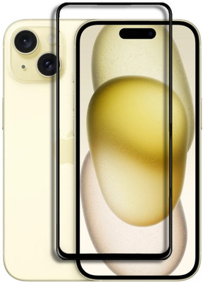 Caseline Edge To Edge Tempered Glass for APPLE iPhone 15, iPhone 15(Pack of 1)