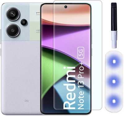 9H Edge To Edge Tempered Glass for Xiaomi Redmi Note 13 Pro Plus 5G World Champions Edition-UV| Screen Protector Full HD Quality Tempered Glass Anti-Scratch Edge to Edge Coverage with Easy Installation Kit (Black) |(Pack of 2)