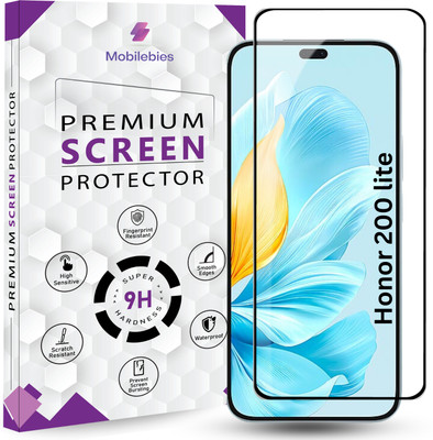 Mobilebies Tempered Glass Guard for Honor 200 lite 5G Premium Screen Protector Guard With Easy Installation Kit(Pack of 1)