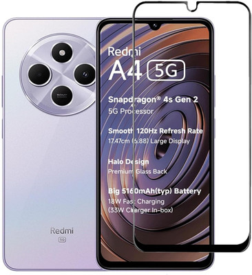 vmt stock Tempered Glass Guard for Redmi A4 5G(Pack of 1)