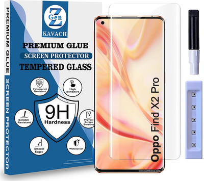 Genz Kavach Tempered Glass Guard for Oppo Find X2 Pro, oppo find x2 pro 5g, OPPO FIND X2 PRO 5G, oppofindx2pro Premium Technology UV Glass with Installation Kit(Pack of 1)