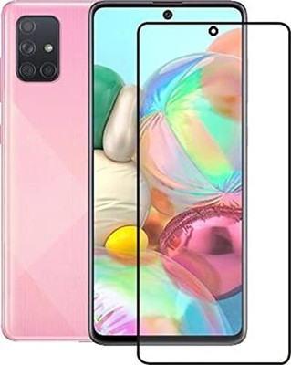 NaturalBuy Edge To Edge Tempered Glass for Samsung Galaxy A71-Gorilla Glass with Curved Edges(Pack of 1)