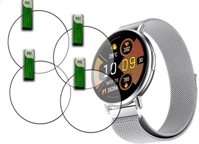 DB Tempered Glass Guard for FIRE-BOLTT DESTINY SMART WATCH TEMPERED GLASS (PACK OF 4)(Pack of 4)