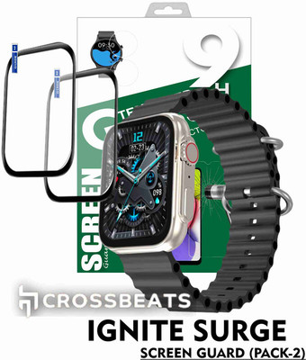KANCHA Tempered Glass Guard for Crossbeats Ignite Surge Smartwatch(Pack of 2)