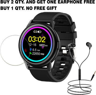SOMTONE Tempered Glass Guard for LF28 Smart Watch BUY 2 QTY AND GET ONE EARPHONE FREE(Pack of 1)