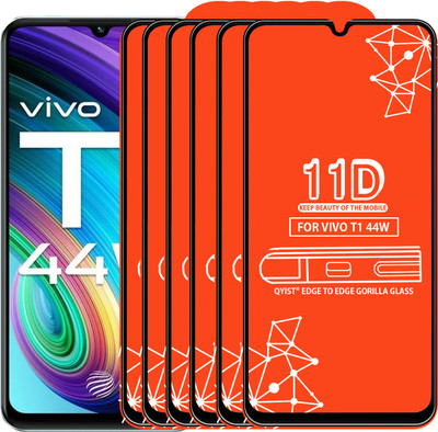 Qyist Tempered Glass Guard for Vivo T1 44W(Pack of 6)