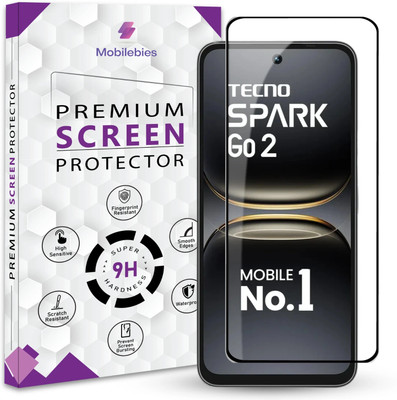 Mobilebies Tempered Glass Guard for Tecno Spark Go 2 5G Premium Screen Protector Guard with Easy Installation Kit(Pack of 1)