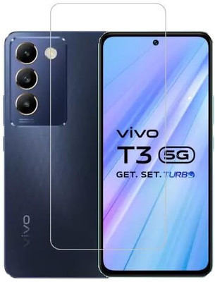 NIMMIKA ENTERPRISES Tempered Glass Guard for Vivo T3 5G(Superior protection | High-quality material | Clear and smooth surface | Thin and lightweight | Easy to install)(Pack of 1)