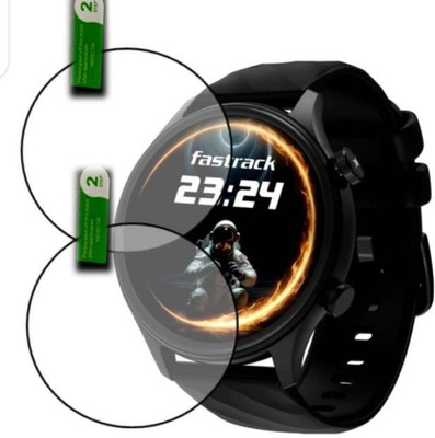 KHWABEEDA Tempered Glass Guard for FASTRACK OPTIMUS 2 PRO SMART WATCH WATCH TEMPERED GLASS ( PACK OF 2)(Pack of 2)