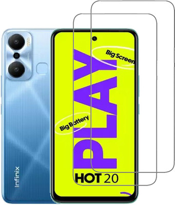 NKCASE Tempered Glass Guard for Infinix HOT 20 Play(Pack of 2)