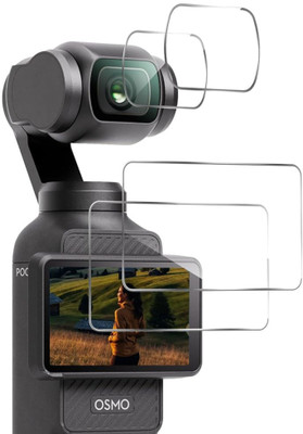 GLAMEECH Tempered Glass Guard for DJI Osmo Pocket 3, DJI Pocket 3(Pack of 2)