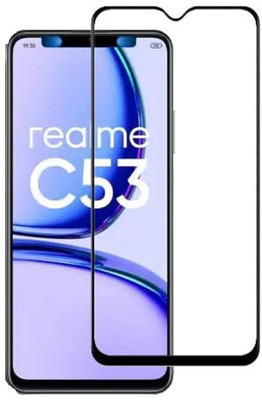 HIE POWER Edge To Edge Tempered Glass for Realme C53- [Anti-Scratch] [Free Cleaning Kit Included](Pack of 1)