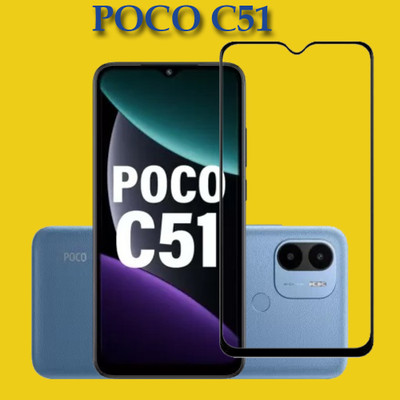 AKSHUD Tempered Glass Guard for poco c51, POCO C51(Pack of 1)