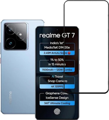 VAYUVAULT Tempered Glass Guard for realme Gt 7, Tempered Glass(Pack of 1)