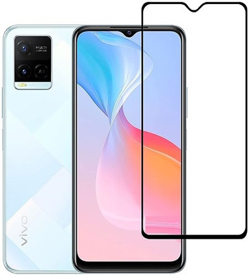 Evett Edge To Edge Tempered Glass for Vivo Y21G (HD Clarity)(Pack of 2)