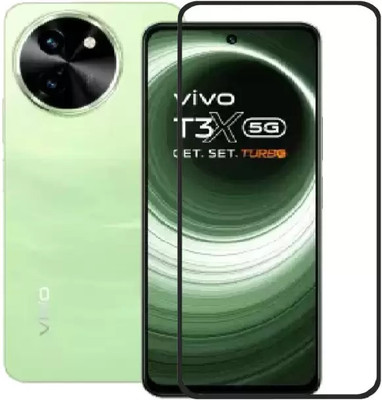 VALKAR Edge To Edge Tempered Glass for vivo T3x 5G, vivo T3x(Pack of 1)