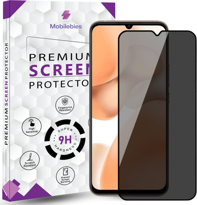 Mobilebies Tempered Glass Guard for Itel A50 / itel A70 / itel P55 5G Privacy Screen Protector Guard with Easy Installation Kit(Pack of 1)