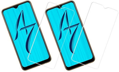 KARTRAY Tempered Glass Guard for Oppo A7(Pack of 2)