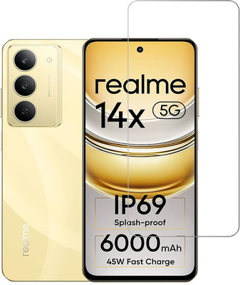SPRITZEN Tempered Glass Guard for Realme 14x 5G(Pack of 1)