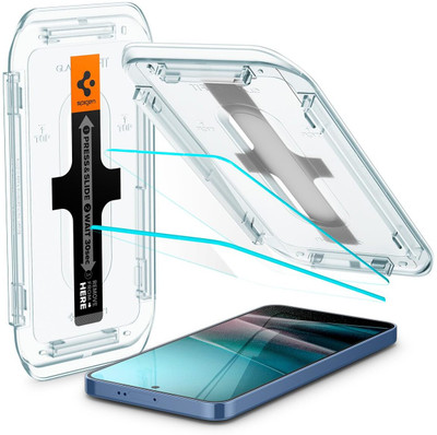 Spigen Tempered Glass Guard for Galaxy S25+ / Galaxy S24+ (EZ Fit)(Pack of 2)