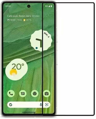 AACL Tempered Glass Guard for Advanced Hd+ Tempered Glass Screen Protector Designed For Google Pixel 6 5G /Google Pixel 7 5G -Edge To Edge Full Screen Coverage With Easy Installation Kit Black(Pack of 1)