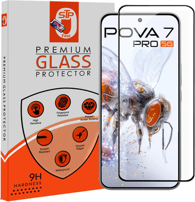 STP FEEL Tempered Glass Guard for Tecno Pova 7 Pro 5G Premium Screen Protector Guard with Easy Installation Kit(Pack of 1)