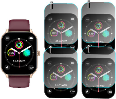 HIDEOUS Tempered Glass Guard for Noise ColorFit Qube 2(Pack of 4)