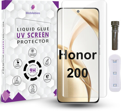 Mobilebies Tempered Glass Guard for Honor 200 Advanced HD+ UV Tempered glass Screen Protector(Pack of 1)