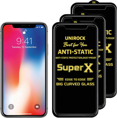 Unirock Tempered Glass Guard for Apple iPhone XS Max(Pack of 3)