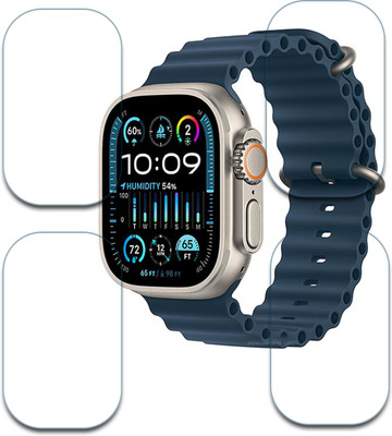 MUTAALI Tempered Glass Guard for Apple Watch Ultra 2 Smartwatch(Pack of 4)