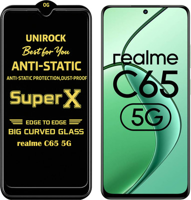Unirock Tempered Glass Guard for realme C65 5G(Pack of 1)